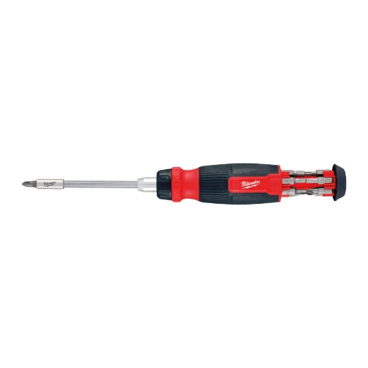 Milwaukee Multi-Bit Schraubendreher mit Ratschenfunktion 1/4" 14-in-1 inkl. 13 Bits PH / PZ / TX / SL / HEX