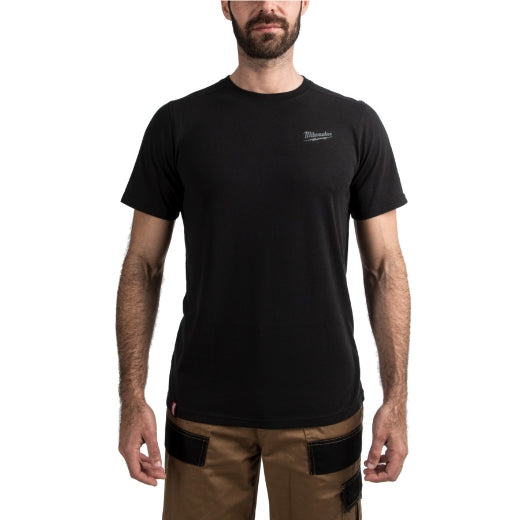 Milwaukee® Hybrid-T-Shirt HTSS kurzärmlig schwarz in der Größe S/M/L/XL/XXL