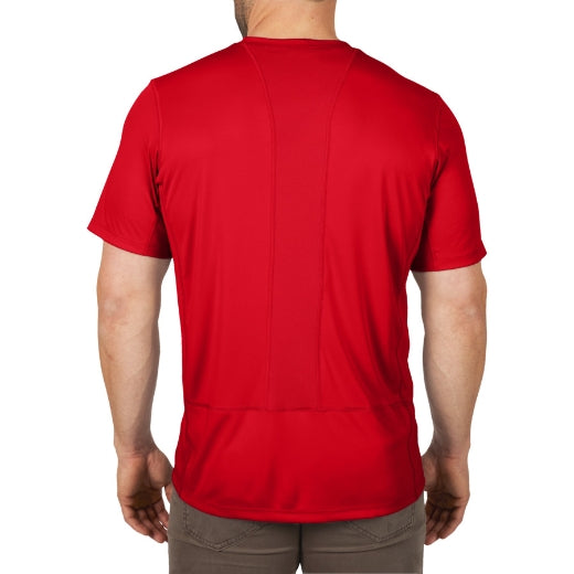 Milwaukee® Workskin Funktions-T-Shirt mit UV-Schutz UPF 50+ WW SS rot in der Größe S/M/L/XL/XXL