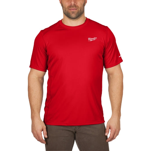 Milwaukee® Workskin Funktions-T-Shirt mit UV-Schutz UPF 50+ WW SS rot in der Größe S/M/L/XL/XXL