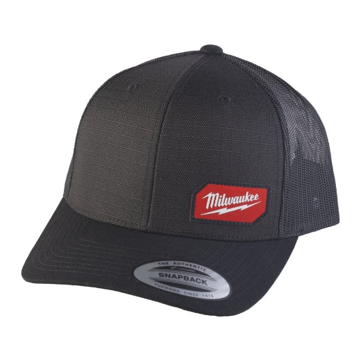 Milwaukee® STCBL Trucker Kappe mit Snapback Verschluss schwarz