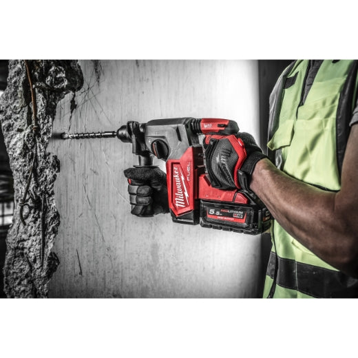 Milwaukee M18 FHX-552X FUEL Akku-Kombihammer 2.5 Joule mit 2x 5.5 Ah Akkus und Lader in HD-Box (4933478889)