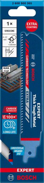 Bosch EXPERT Säbelsägeblatt S 955 CHC Thick Tough Metal 1 Stk.