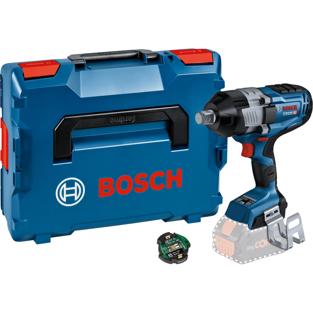 Bosch Akku-Schlagschrauber GDS 18V-1600 HC (3/4" Vierkant, Drehmoment: 1600 Nm, inkl. GCY 42, Solo in L-BOXX 136)