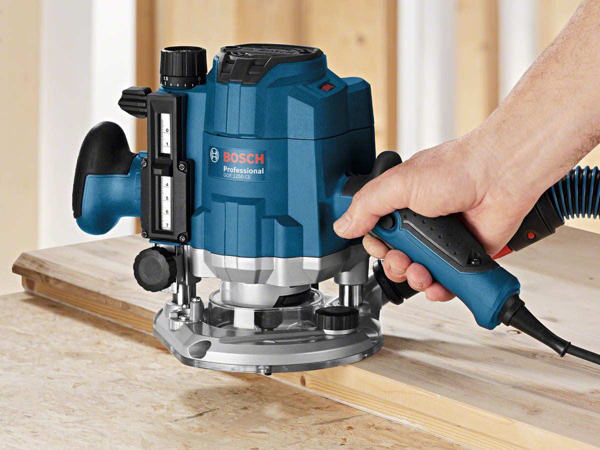 Bosch Professional GOF 1250 CE Präzisionsoberfräse 1250 W in L-Boxx 238