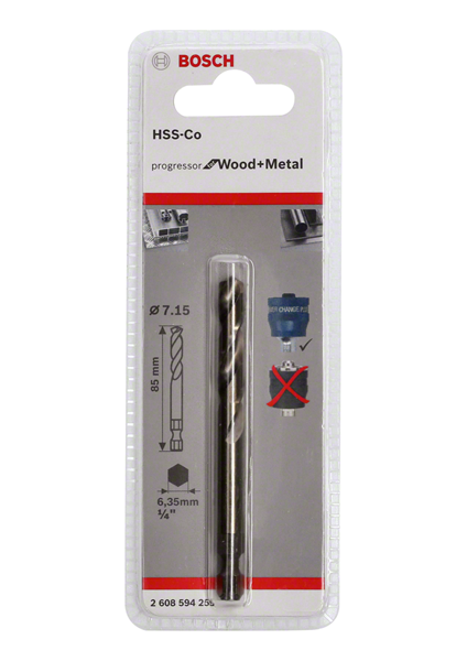 Bosch Zentrierbohrer Plus HSS-Co, 7.15 x 85 mm (2608594255)
