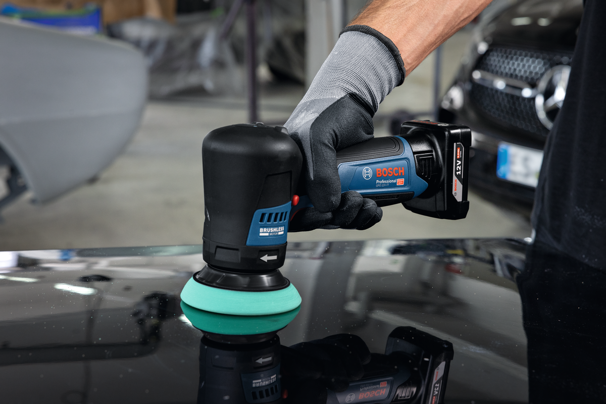 Bosch GPO 12V-77 Akku-Polierer 77 mm fuer Autopolitur  (06019L3000)