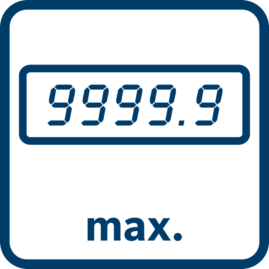 Max. Messwert 9999,9