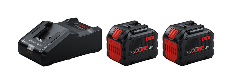 Bosch Professional 18 V Akku ProCore Starter Set BITURBO  2x 18V 12.0 Ah + GAL 18V-160 (1600A02T5W)