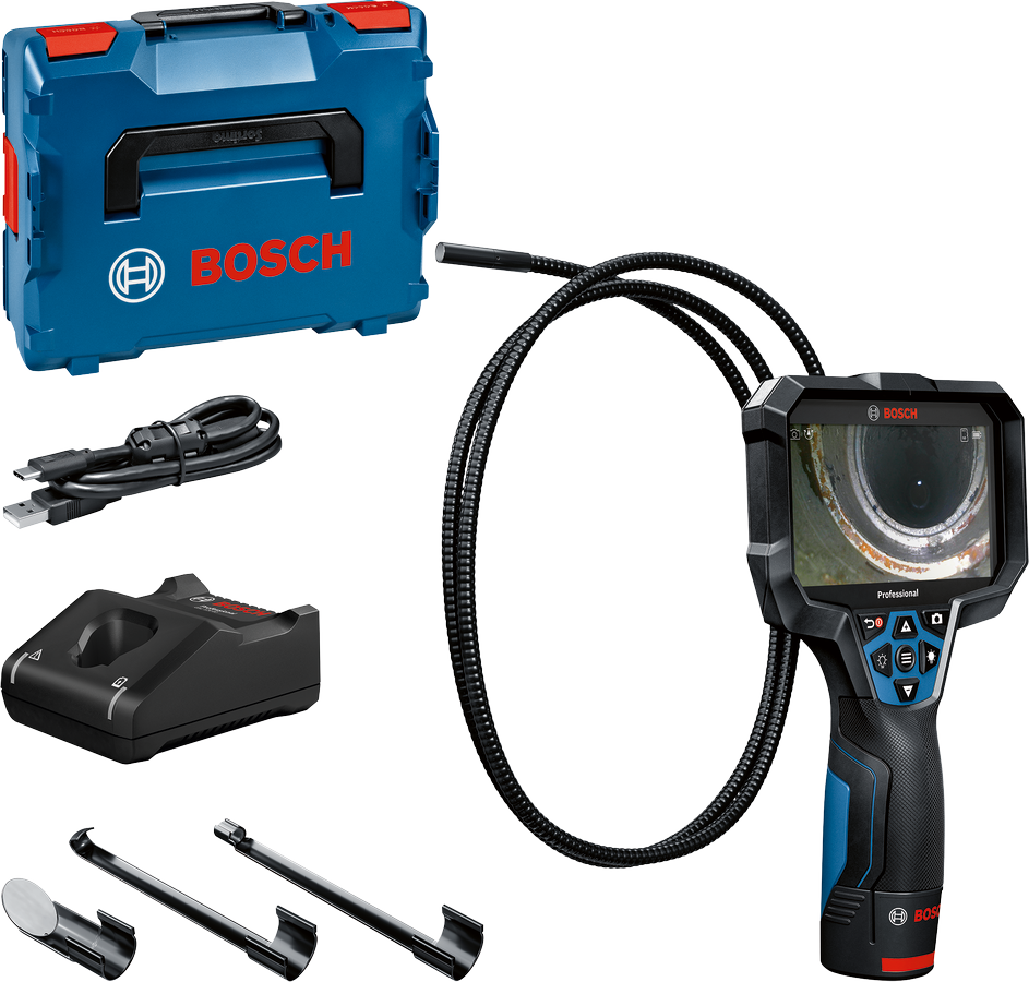 Bosch Professional GIC 12V-5-27 C Akku-Inspektionskamera mit Akku/Lader in L-Boxx 136 (0601241401)