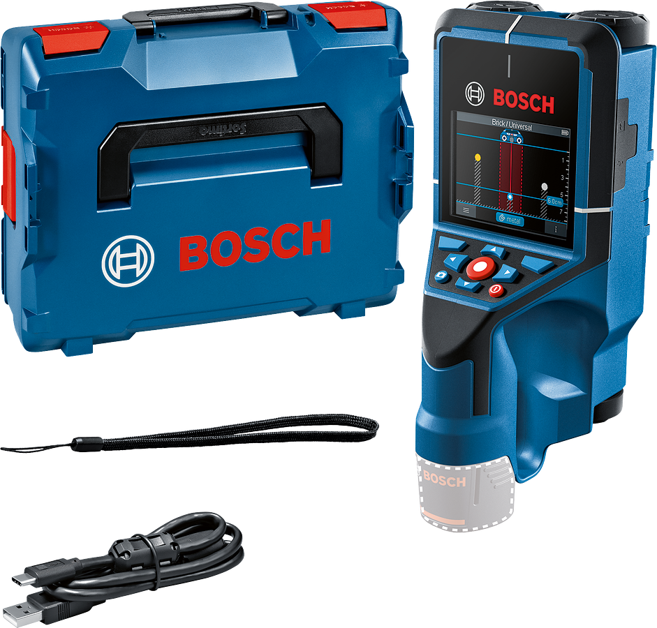 Bosch Professional Wallscanner D-tect 200 C Ortungsgerät ohne Akku/Lader in L-Boxx 136 (0601081608)