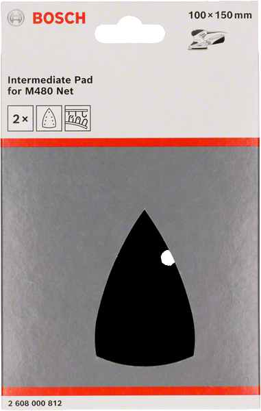 Bosch Schleiftellerschoner / Zwischenscheibe 100x150 mm 2 Stk. (2608000812)