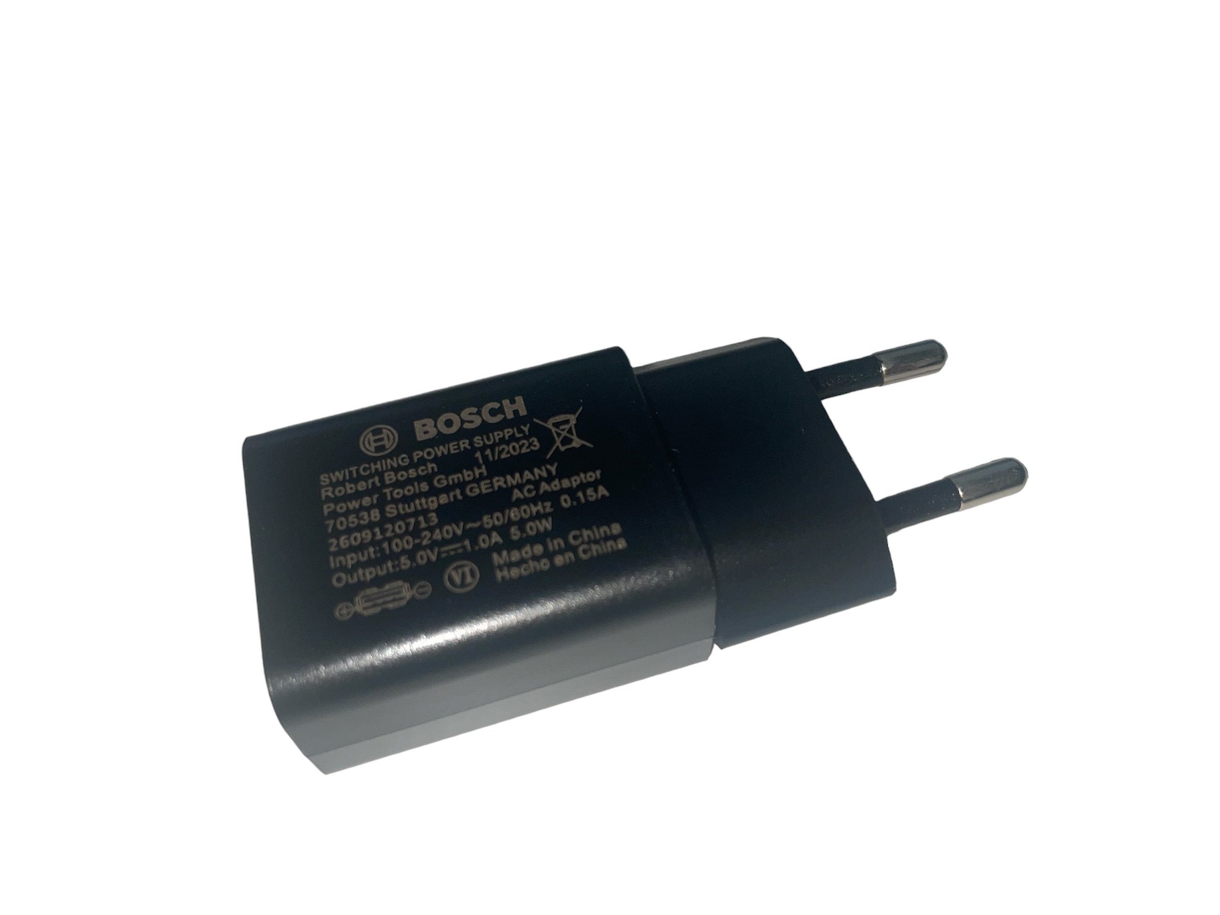 Bosch USB Adapter 0,15 A für PTK 3.6 LI / EasyShear / EasyPrune BT / IXO 5 & 6 / GlassVAC  / GO / Glue Pen / EasyPump / YOUseries Vac / Drill