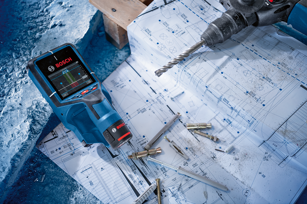 Bosch Professional Wallscanner D-tect 200 C Ortungsgerät ohne Akku/Lader in L-Boxx 136 (0601081608)
