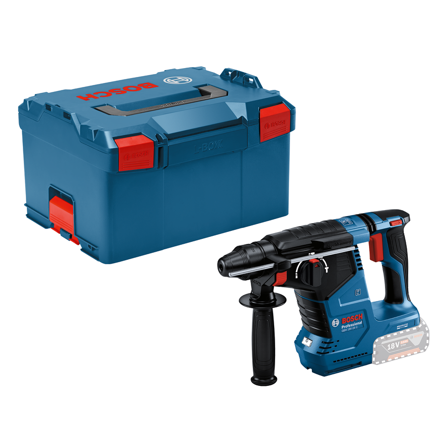 Bosch Professional GBH 18V-24 C Akku-Bohrhammer 2.4 Joule mit SDS plus ohne Akku/Lader in L-Boxx 238