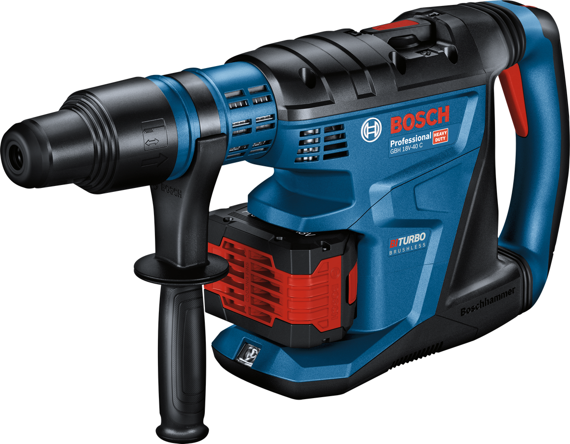 Bosch Professional GBH 18V-40 C Akku-Bohrhammer BITURBO 9 Joule mit SDS-max ohne Akku/Lader in XL-Boxx