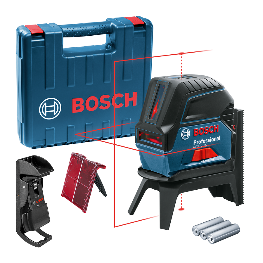 Bosch Professional GCL 2-15 Kombilaser im Handwerkerkoffer