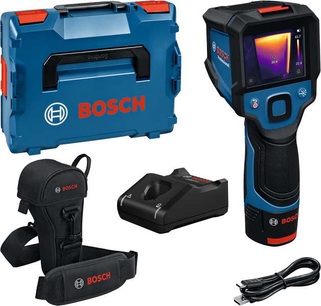 Bosch Wärmebildkamera GTC 12V-450-13 (Messbereich -20 °C bis +450 °C, inkl. Akku, Ladegerät in L-BOXX 136)