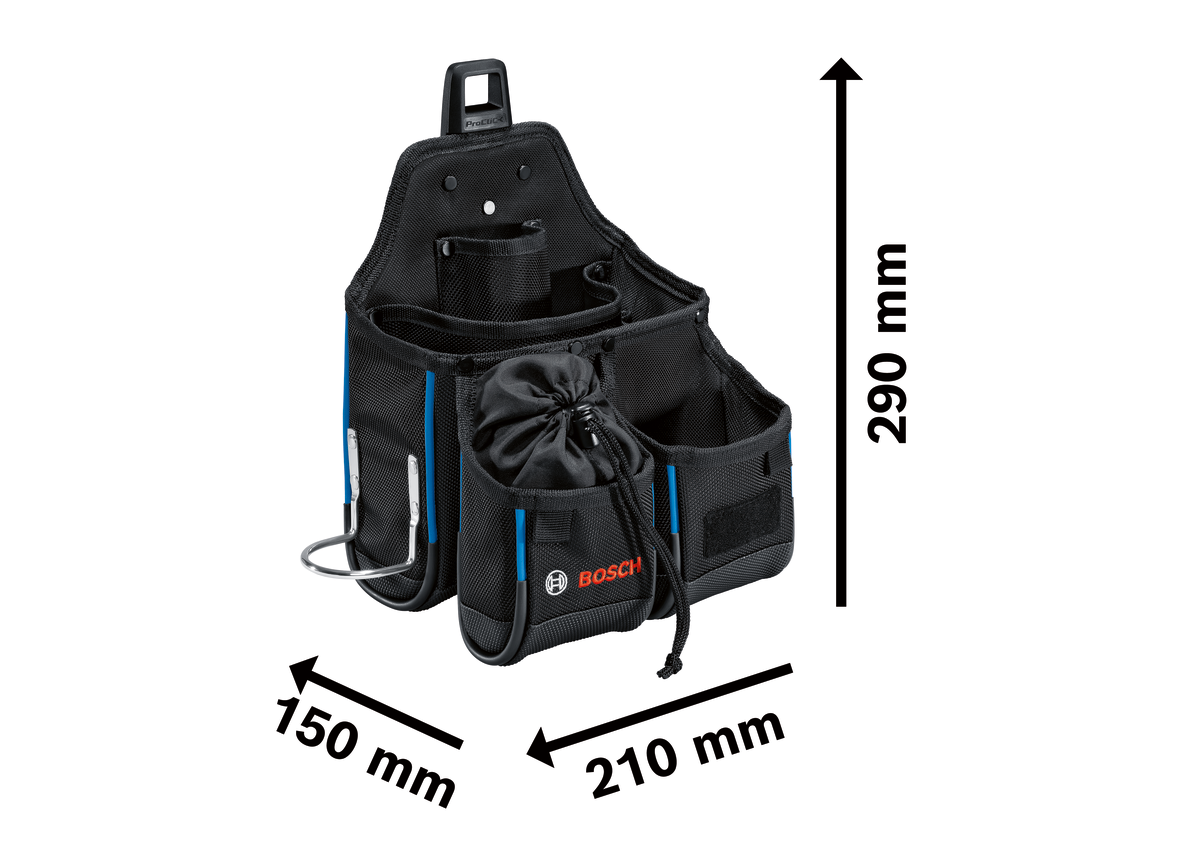 Bosch ProClick Werkzeuggürteltasche GWT 4 mit ProClick Halter