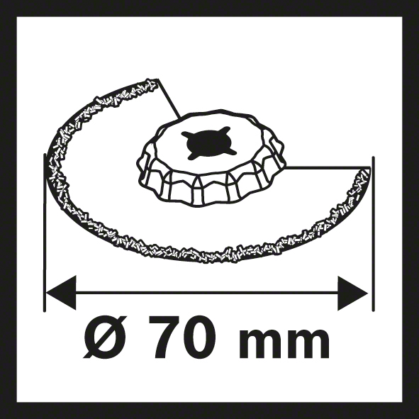 Bosch Starlock Schmalschnitt-Segmentsägeblatt Carbide-RIFF ACZ 70 RT5