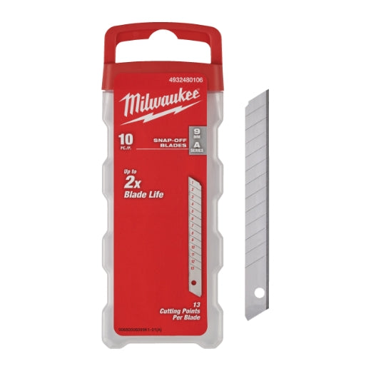 Milwaukee Abbrechklingen 9 mm im Spender  10 Stk. (4932480106)