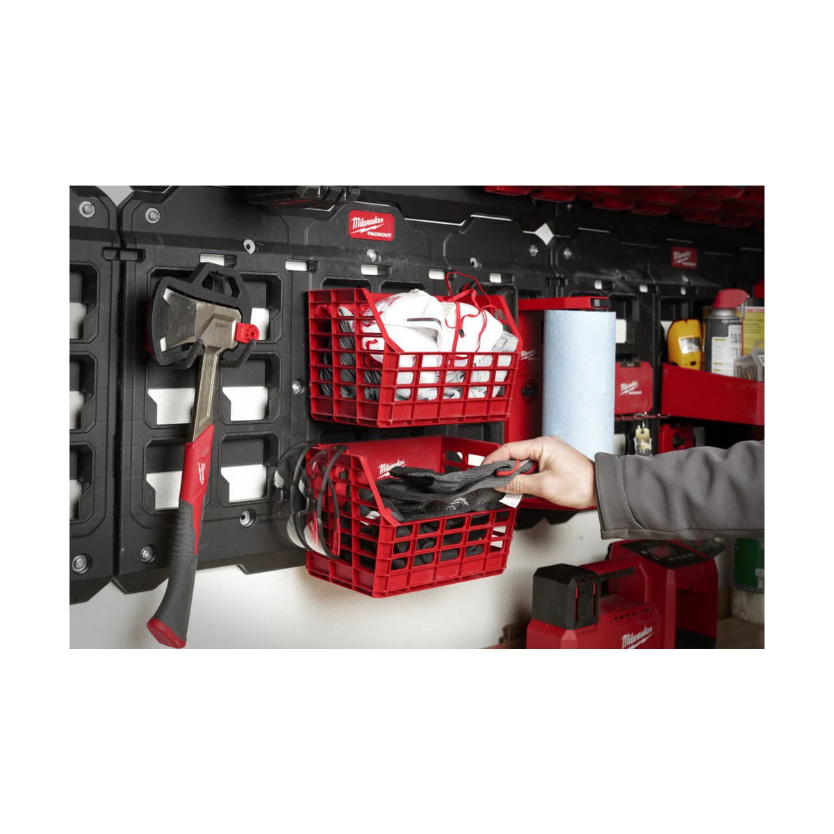 Milwaukee® Packout Aufbewahrungskorb für Handschuhe, Mundschutz, etc.