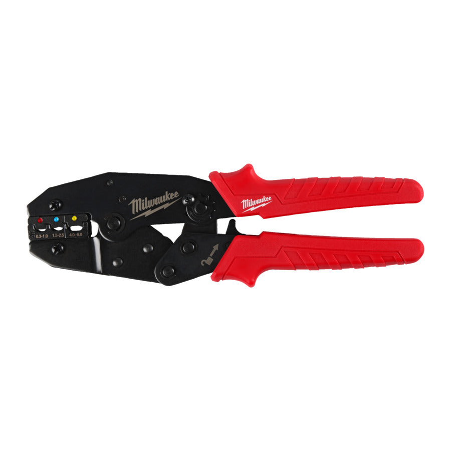 Milwaukee Ratschen-Crimpzange für Isolierte Verbinder mit 3 Crimpnester (4932499025)