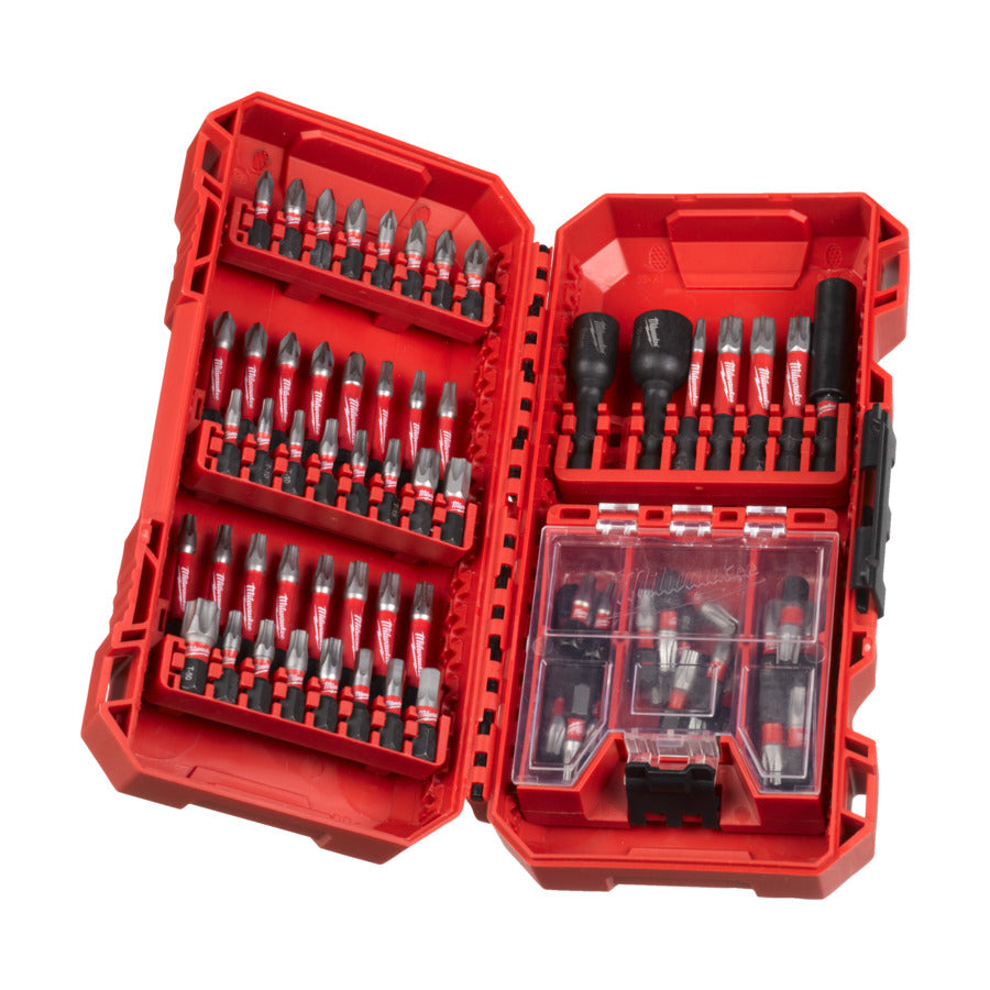 Milwaukee Shockwave Bit Set / Steckschlüssel 8/10 mm inkl. Bithalter Gen III in Packout Kassette 75 tlg. (4932492008)