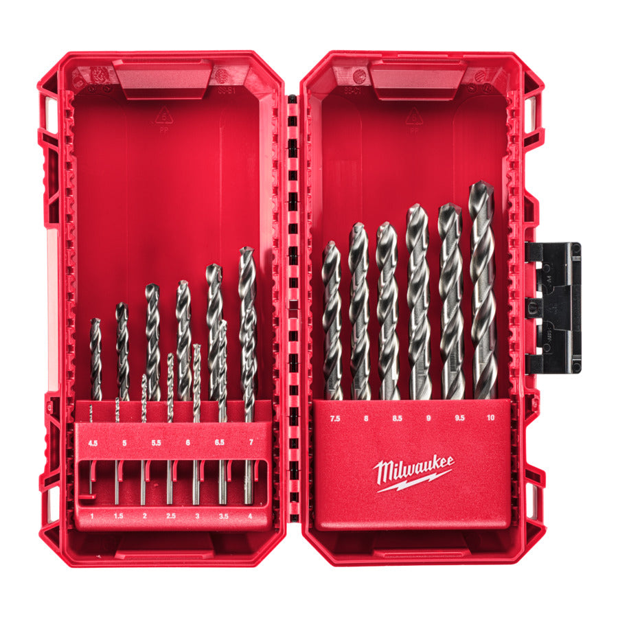 Milwaukee THUNDERWEB Metallbohrer HSS-G in Packout Kassette 19 tlg. (4932493869)