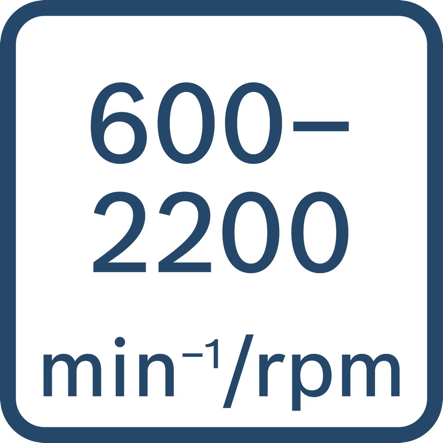 Leerlaufdrehzahl 600 – 2.200 min-1