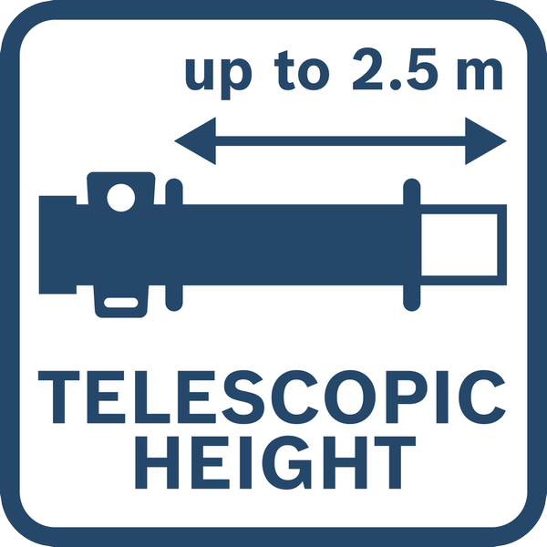 2.5 m Teleskopstange
