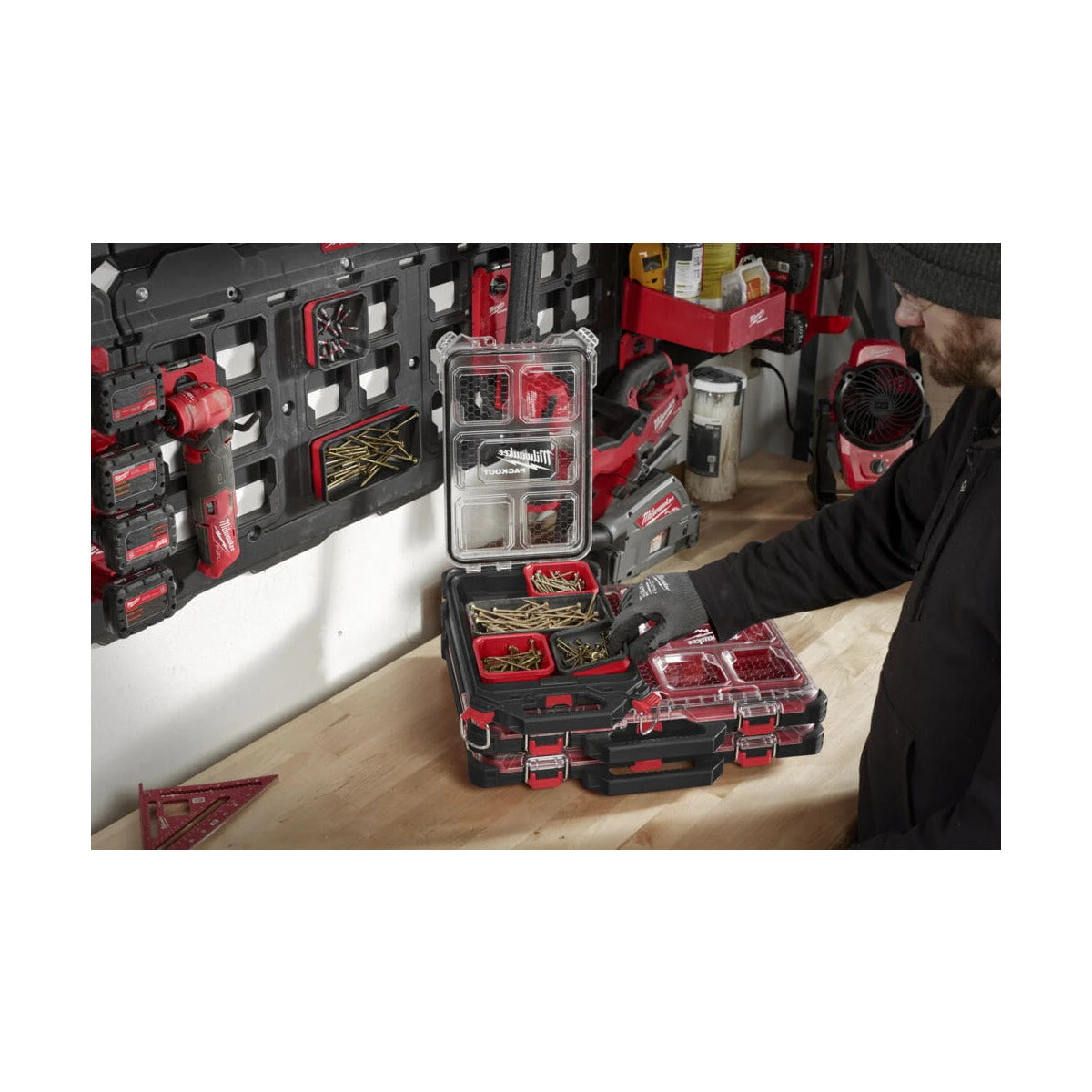 Milwaukee® Packout Magnetschale 20 x 10 cm ideal für Schrauben, Nägel etc.