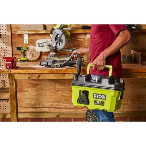 RYOBI RV1811-0 Akku-Nass-/Trockensauger 1.500 l/min Luftstrom ohne Akku/Lader im Karton