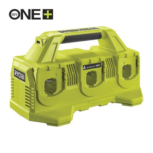 RYOBI RC18640 Ladestation 4.0 A Ladestrom für bis zu 6 18V Akkus im Karton