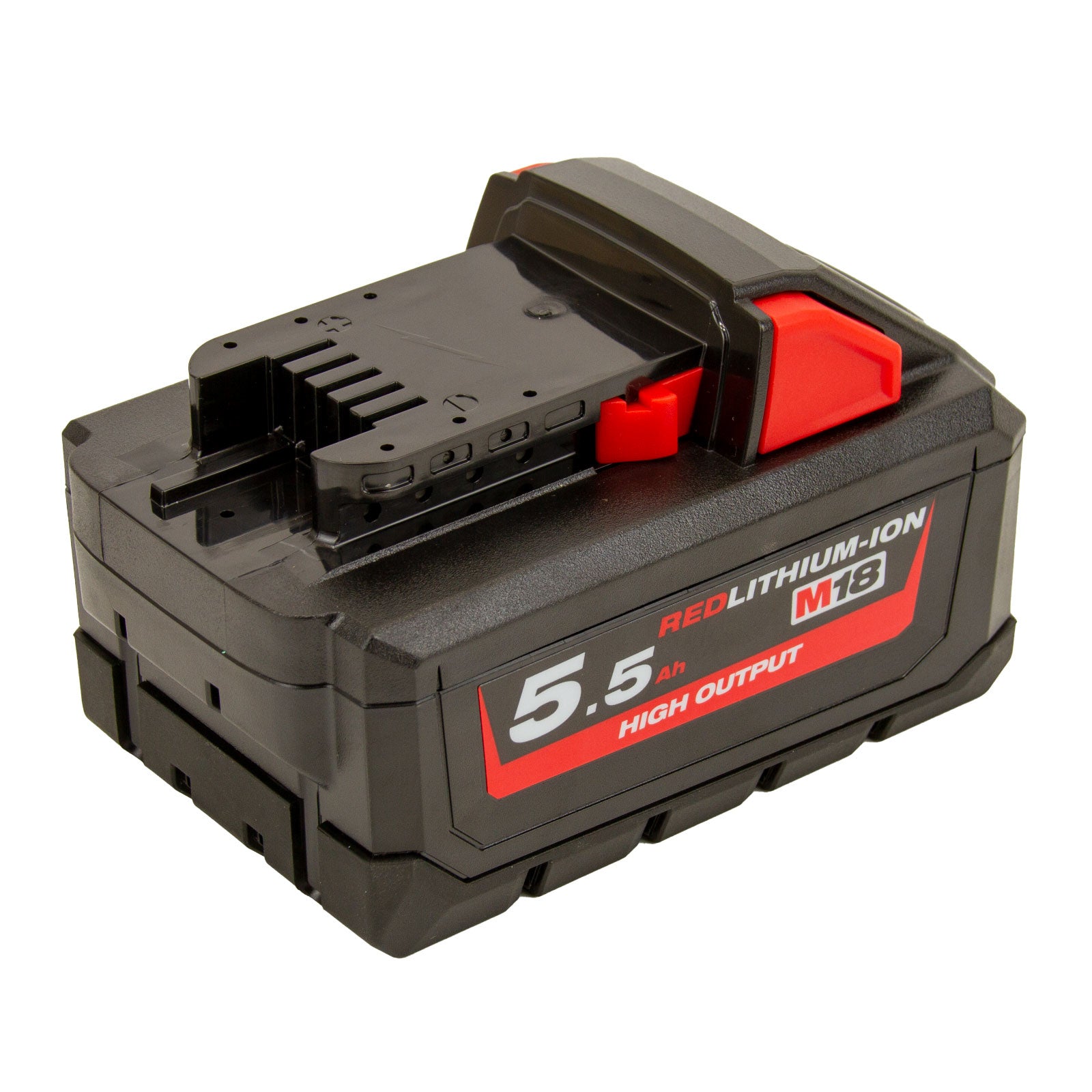 Milwaukee Akku M18 HB5.5 (18V / 5,5 Ah, High Output, Red Li-Ion Akkupack, 5500 mAh)