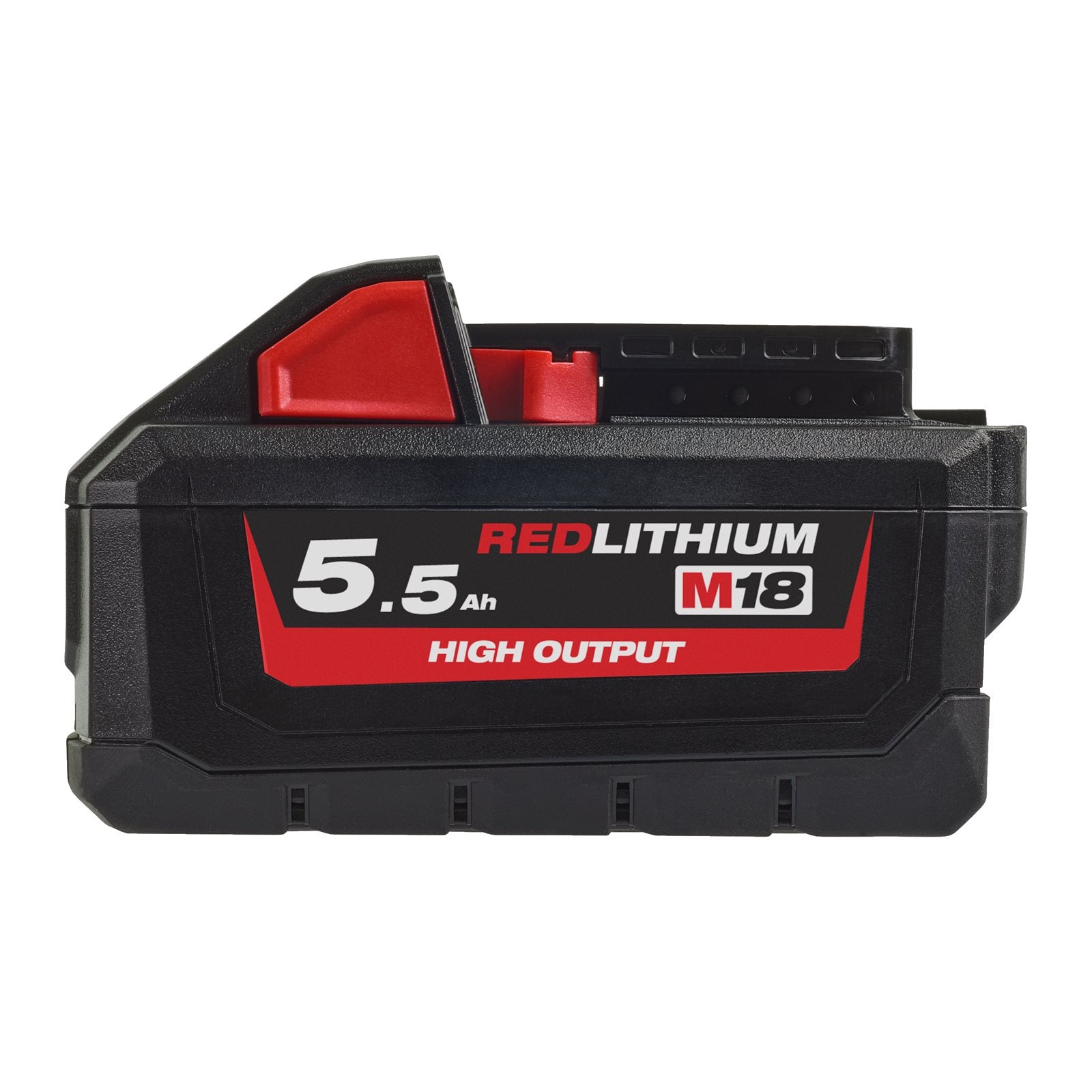 Milwaukee Akku M18 HB5.5 (18V / 5,5 Ah, High Output, Red Li-Ion Akkupack, 5500 mAh)