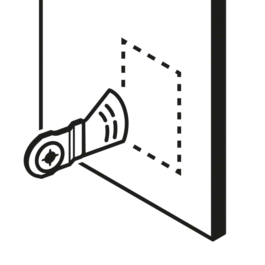 Bosch Starlock AYZ 53 BPB Dual-Tec-Sägeblatt 53x40 mm für präzise Tauch- und gerade Schnitte in Holz und abrasiven Materialien