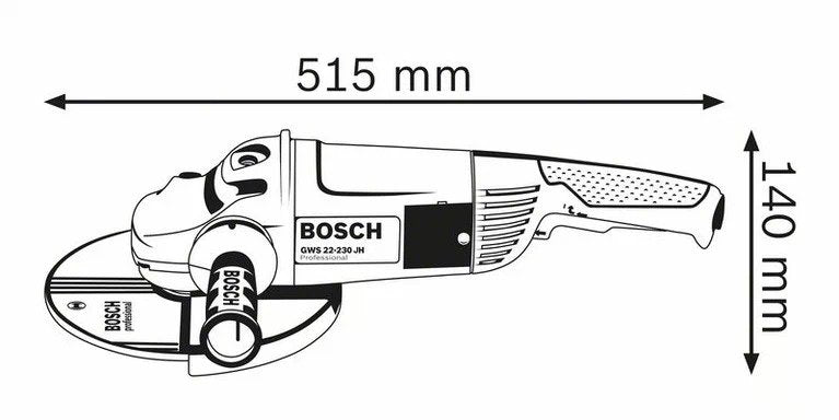 Bosch Professional GWS 22-230 JH + GWS 880 Winkelschleifer Set im Karton