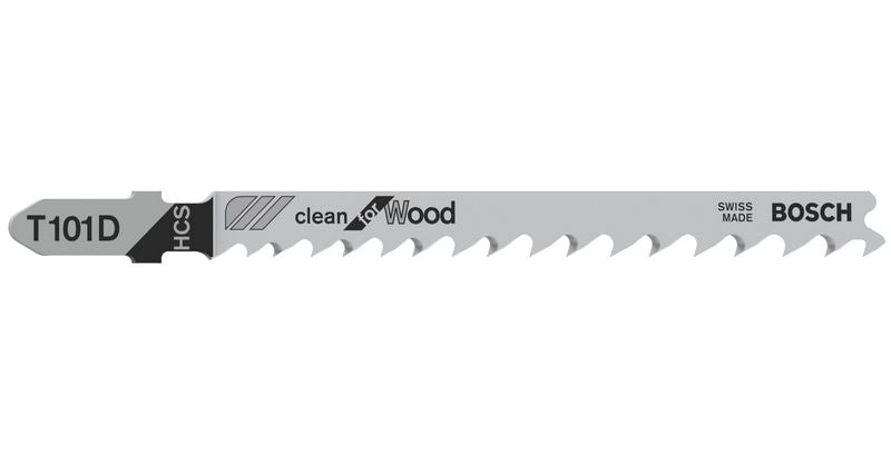 Bosch Stichsägeblatt T 101 D Clean for Wood für saubere gerade Schnitte in Holz