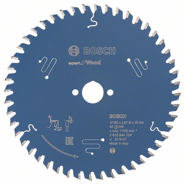 Bosch Expert for Wood Kreissägeblatt 165/20 48 Zähne Holz