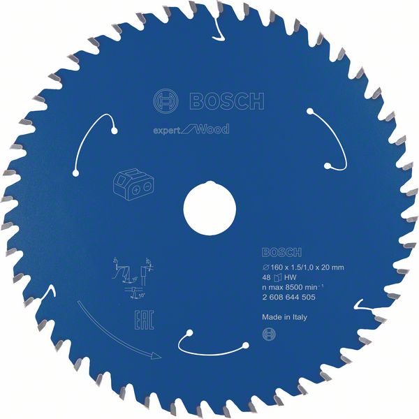 Bosch Expert for Wood Kreissägeblatt 160/20 48 Zähne Holz