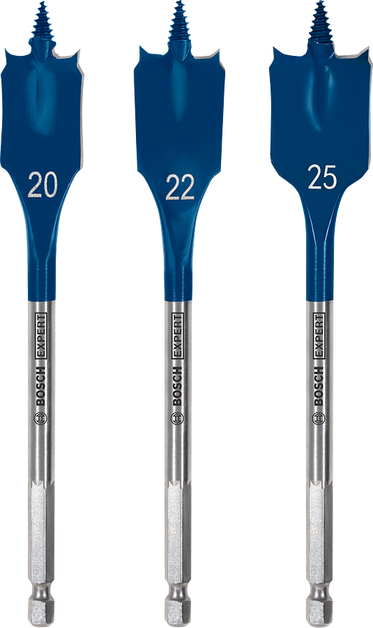 Bosch Expert SelfCut Speed Flachfräsbohrer-Set Ø 20/22/25 mm 3tlg.