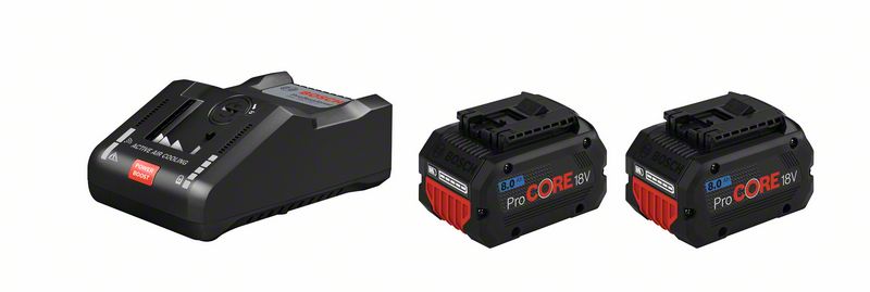 Bosch Professional 18 V Akku ProCore Starter Set BITURBO 2x 18v 8.0 Ah Akku + GAL 18V-160 C