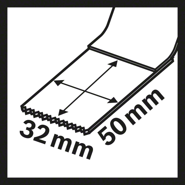 Bosch Starlock Tauchsägeblatt AIZ 32 AB 32x50 mm BIM Metal ideal für ungehärtetes Metall 5 Stück