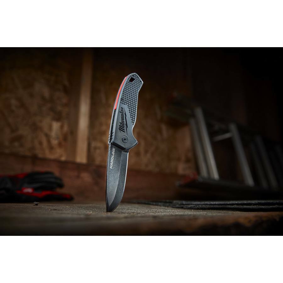 Milwaukee® Hardline Premium-Klappmesser mit oder ohne Wellenschliff Klinge in verschiedenen Längen