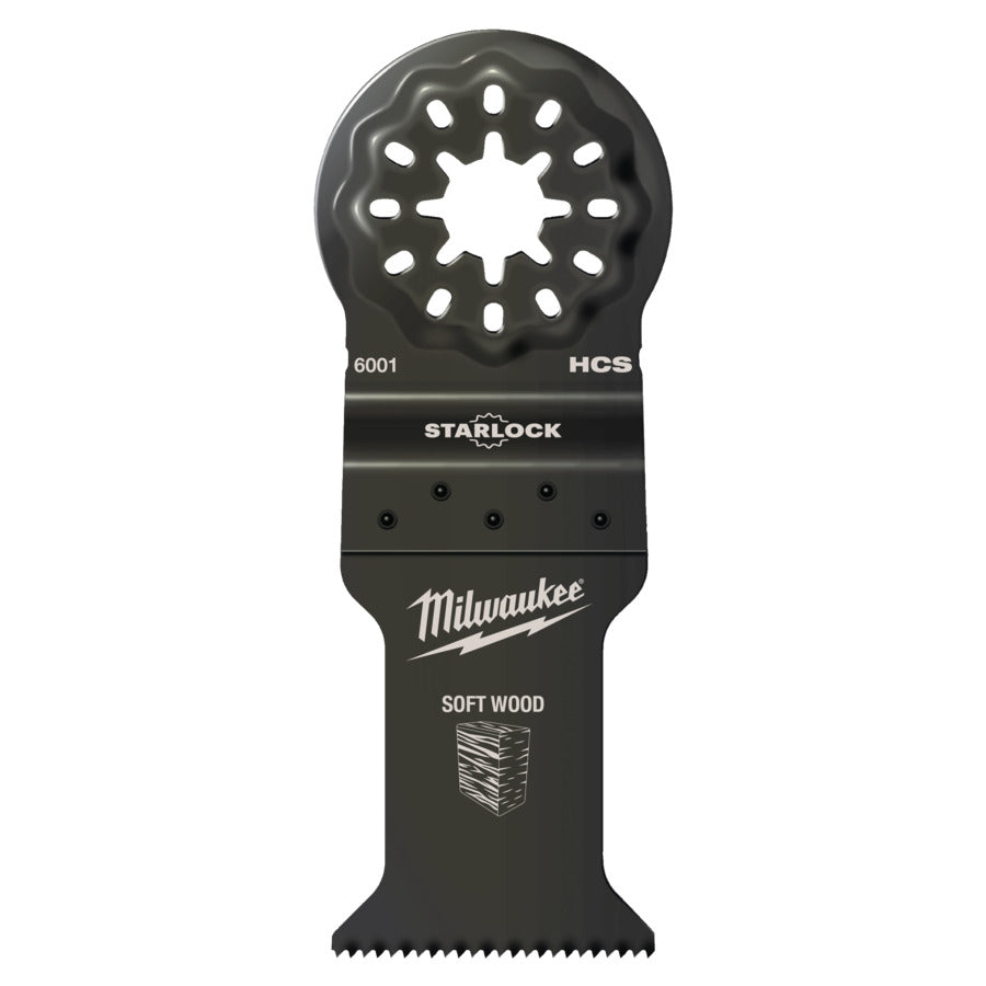 Milwaukee Multitool Starlock Tauchsägeblatt für Schnitte Weichholz 35x42mm