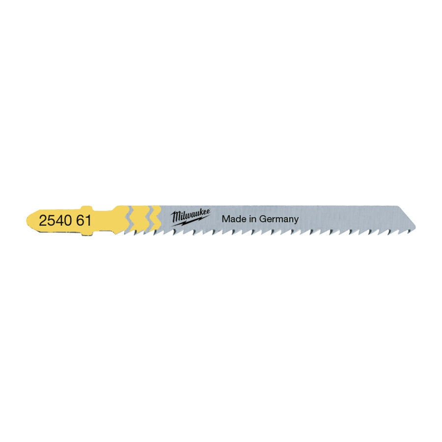 Milwaukee Stichsägeblatt 75x2.5 mm T101B für saubere, splitterfreie Schnitte in Holz 5 Stück