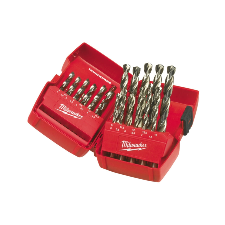 Milwaukee® Metallbohrerkassette HSS-G THUNDERWEB DIN 338 HSS-G Ø 1 - 13 mm 25tlg.