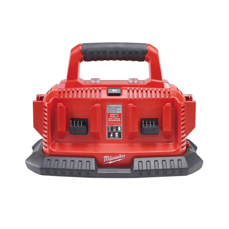 Milwaukee M1418C6 Multiladegerät für 14-18 V Akkus mit 3.0 A Ladestrom im Karton