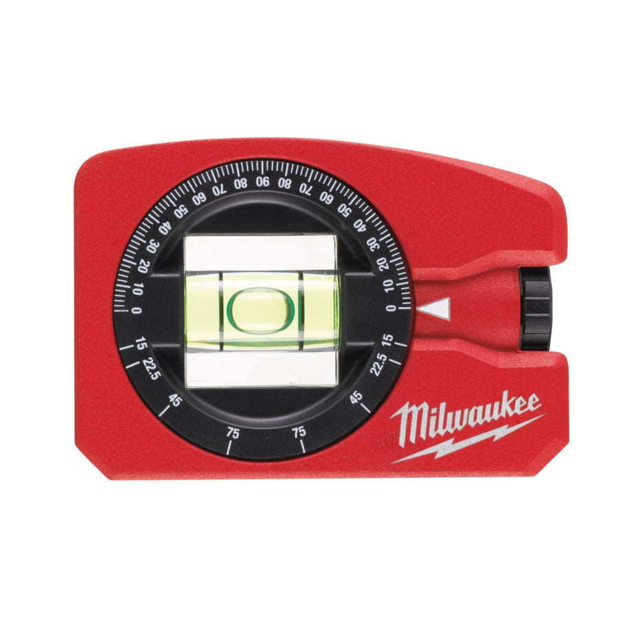 Milwaukee Wasserwaage Pocket 360° verstellbare Libelle magnetisch